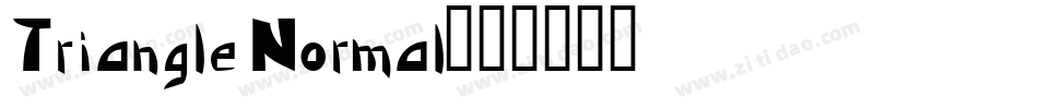 Triangle Normal字体转换
